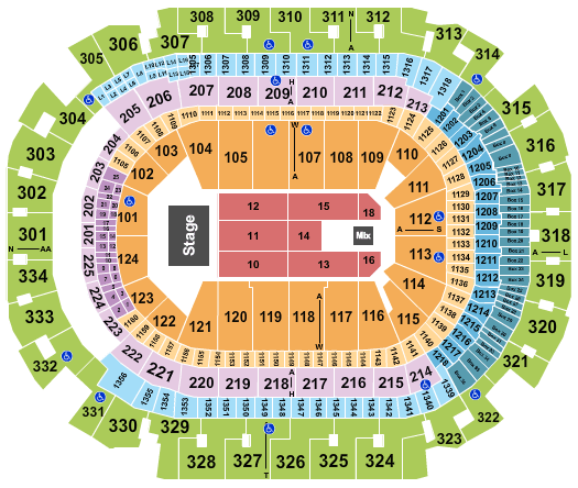 American Airlines Center Santana Seating Chart